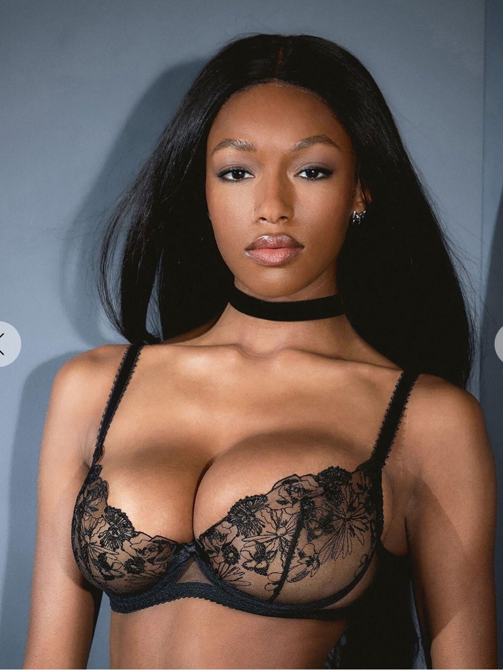 Agent Provocateur Jayce Black Plunge Underwired Bra Size 32E